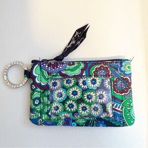 Vera Bradley Zip ID Case in the retired "Rhythm & Blues"